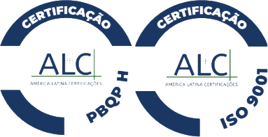 Certificações ISO 9001 e PBQP-H da ALC (América Latina Certificações)